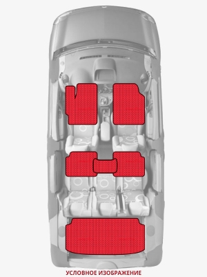 ЭВА коврики «Queen Lux» комплект для Dacia Lodgy